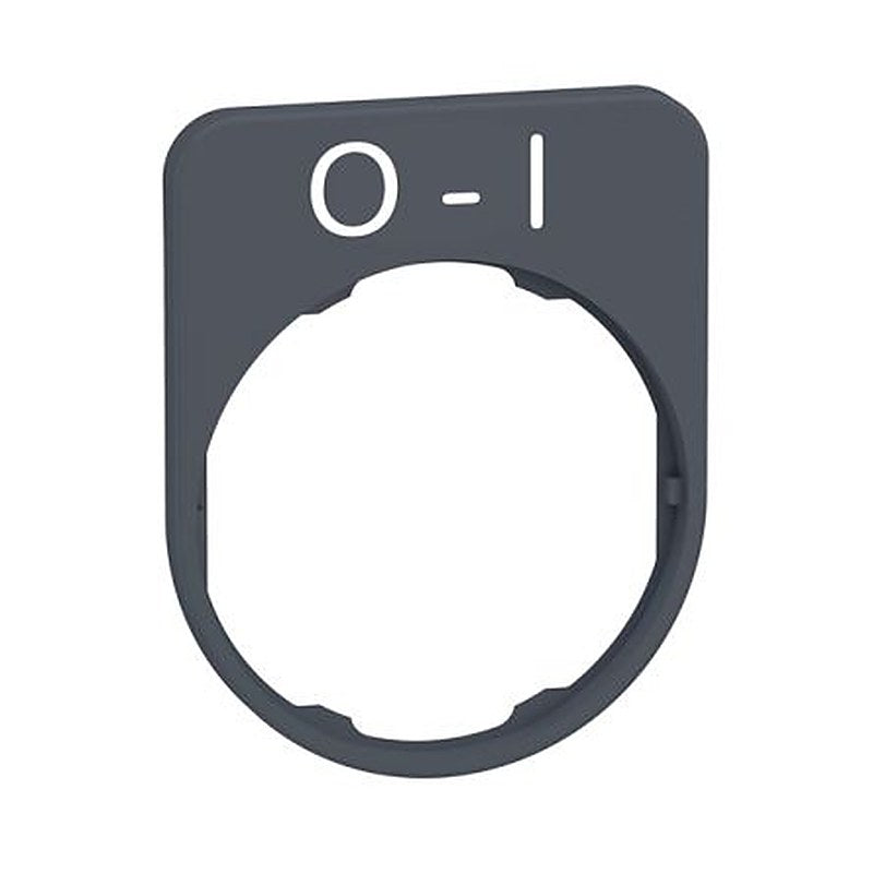 Schneider Electric Legend & Legend Holder Kit for Use with Push Buttons, Pre-printed "White O-I