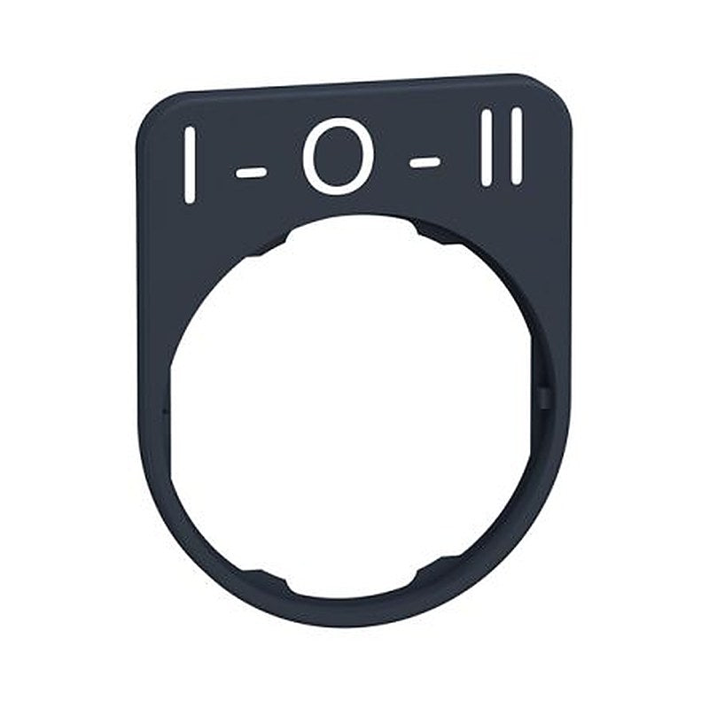 Schneider Electric Legend & Legend Holder Kit for Use with Push Buttons, Pre-printed "White I-O-II