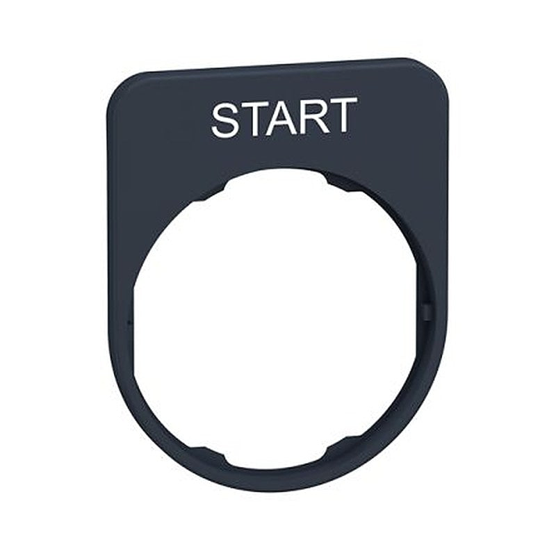 Schneider Electric Legend & Legend Holder Kit for Use with Push Buttons, Pre-printed "White START