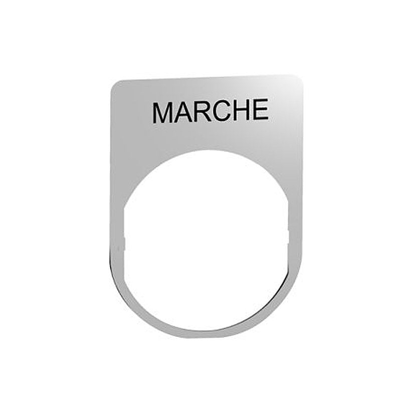Schneider Electric Legend & Legend Holder Kit for Use with Push Buttons, Pre-printed "Black MARCHE
