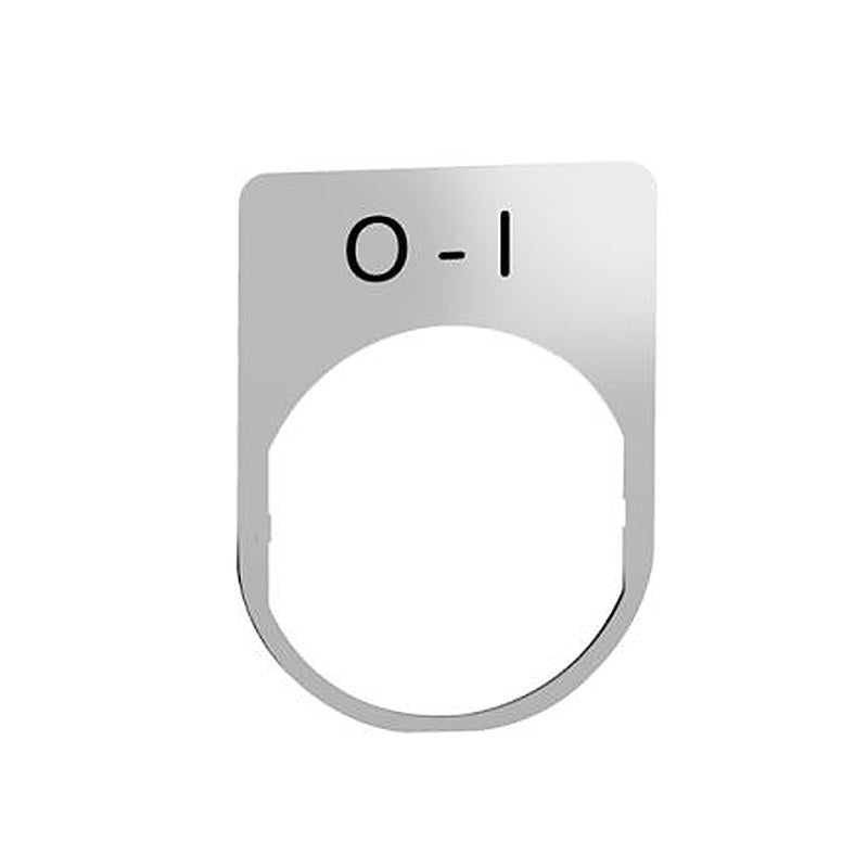 Schneider Electric Legend & Legend Holder Kit for Use with Push Buttons, Pre-printed "Black O-I