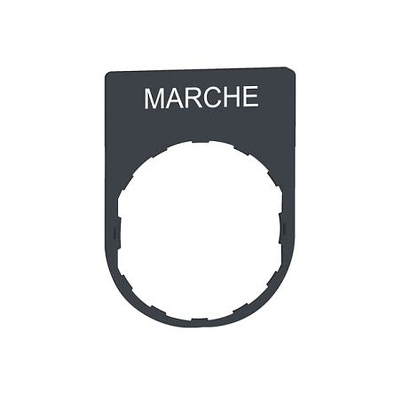 Schneider Electric Legend & Legend Holder Kit for Use with Push Buttons, Pre-printed "White MARCHE
