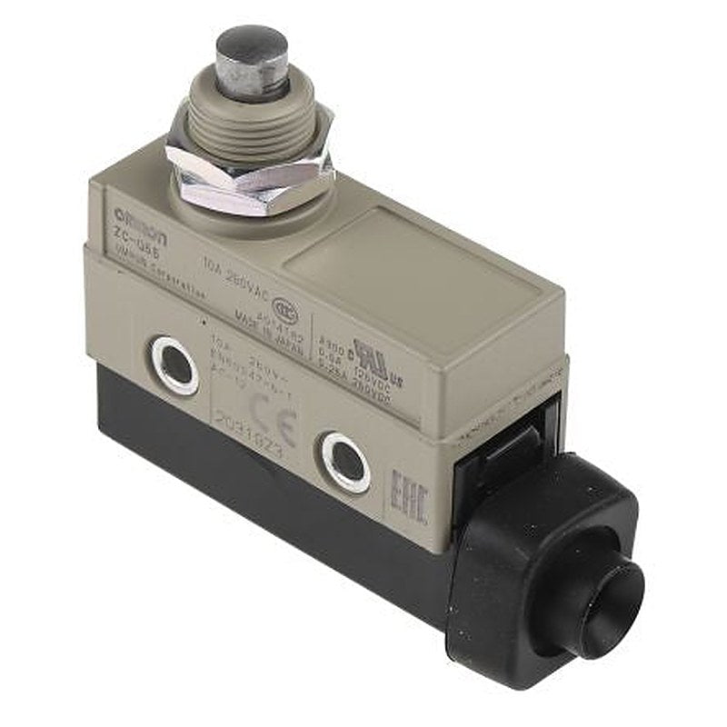 Omron ZC Series Plunger Limit Switch, SPDT, IP67, 250V ac, 10A