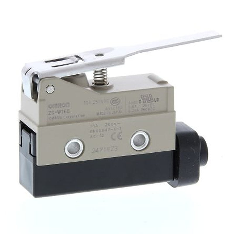 Omron Hinge Lever Limit Switch, SPDT, IP67, Metal Housing, 240V ac, 15A
