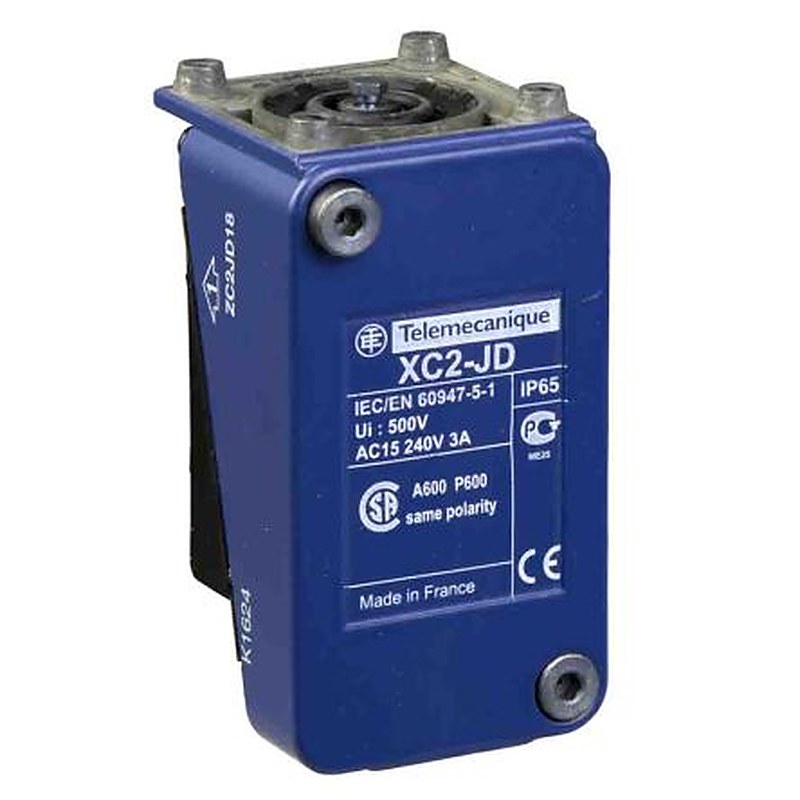 Telemecanique Sensors ZC2J Series Roller Lever Limit Switch, 1 CO, IP65, Metal Housing, 240V ac, 3A