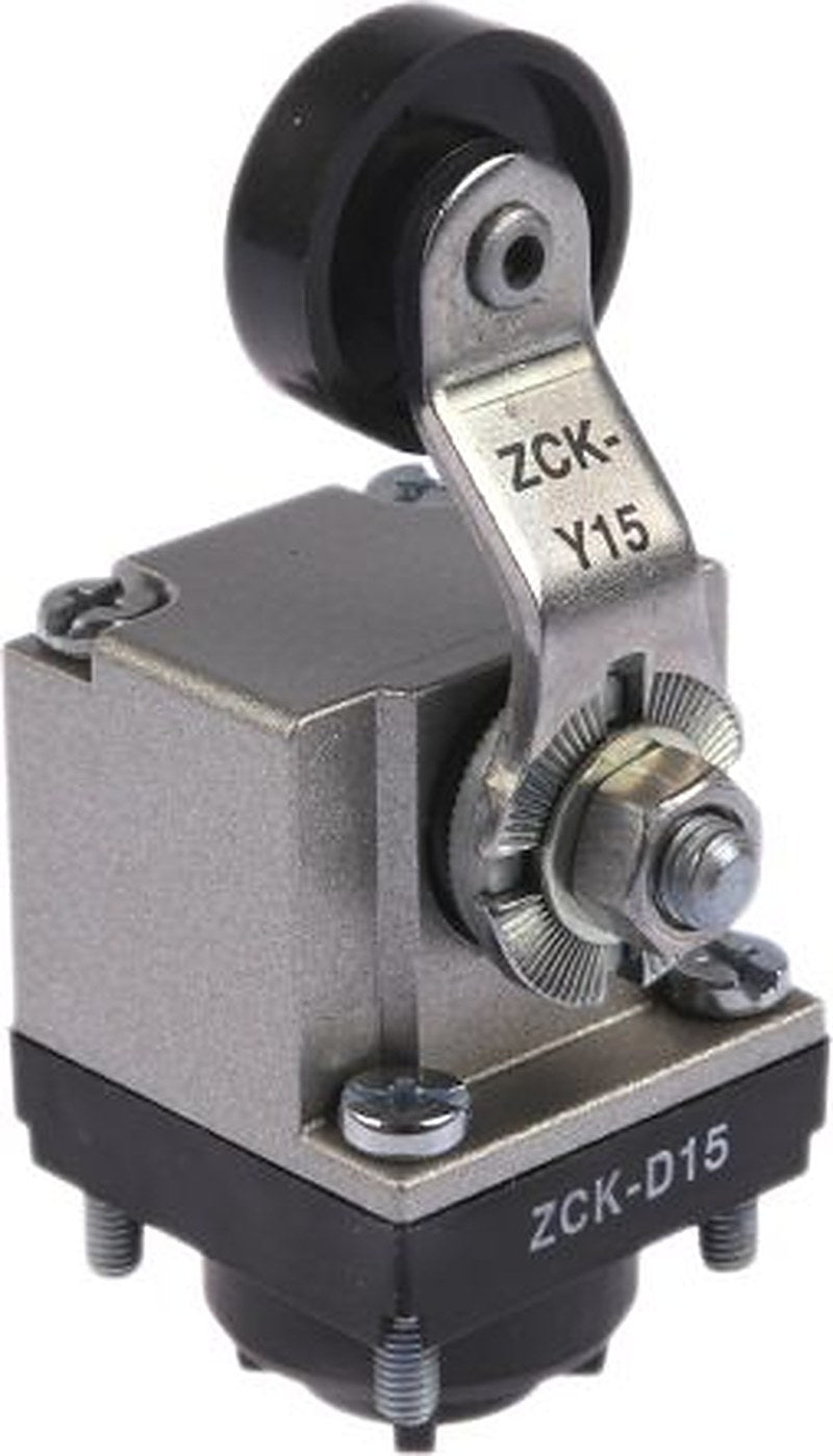 Telemecanique Sensors ZCKD Series Roller Lever Limit Switch Head, Metal Housing