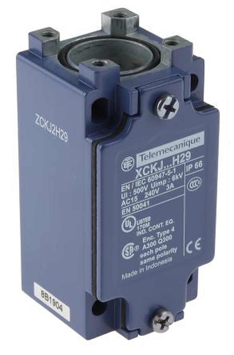 Telemecanique Sensors ZCKJ Series Roller Lever Limit Switch, SPDT, IP65, Metal Housing, 240V ac, 3A