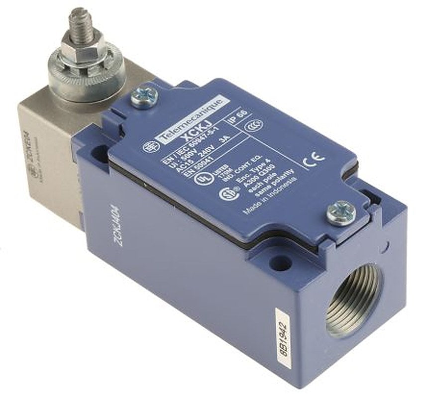 Telemecanique Sensors ZCKJ Series Limit Switch, 2 CO, IP65, Metal Housing, 240V ac, 3A