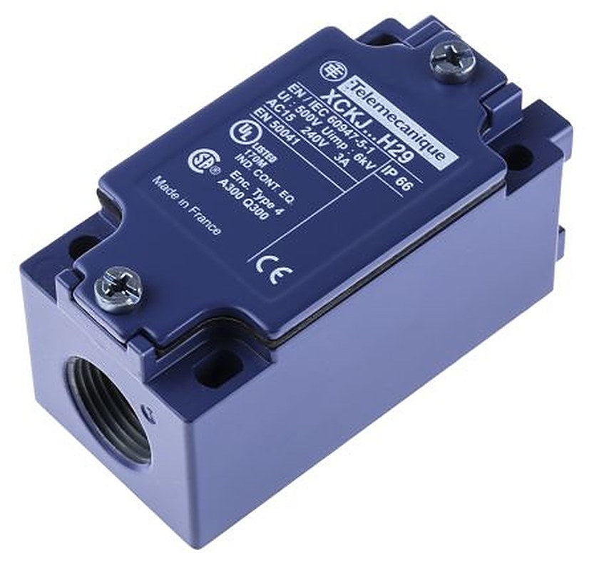 Telemecanique Sensors ZCKJ Series Limit Switch, 2 NC, IP65, Metal Housing, 240V ac, 3A