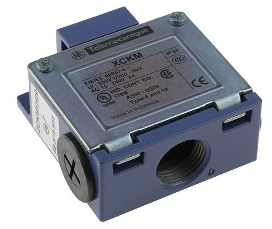 Telemecanique Sensors ZCKM Series Limit Switch Body, 1 NO/1 NC, IP66, Metal Housing, 240V ac, 3A