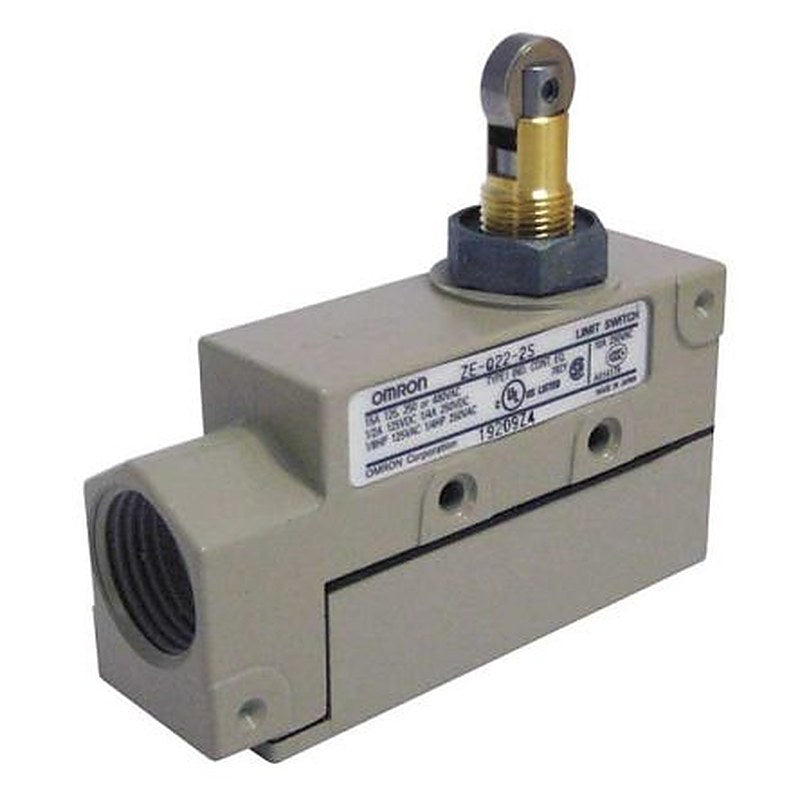 Omron Roller Plunger Limit Switch, SPDT, IP60, Metal Housing, 250V ac, 15A