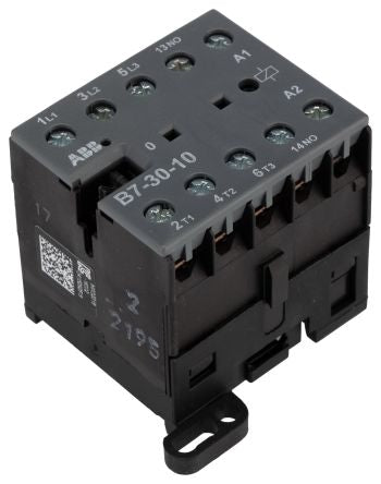 ABB B Contactor, 42V Coil, 3-Pole, 20 A, 3 kW 42V, 3 NO