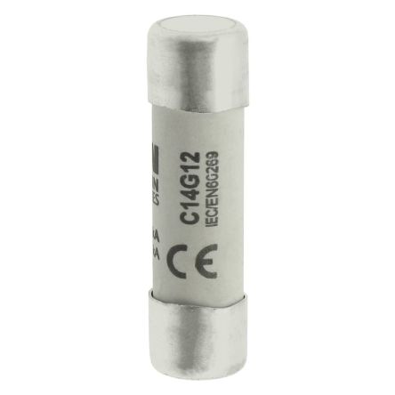 Eaton 12A Ceramic Cartridge Fuse, 14 x 51 mm