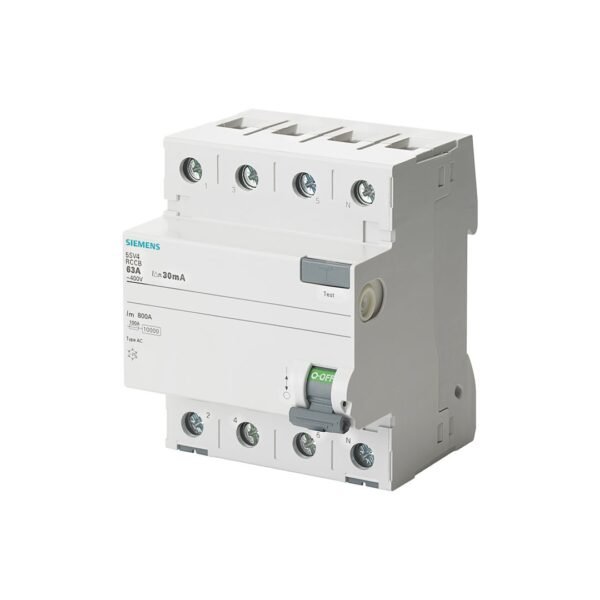 Siemens 5SV4644-0 3x40A 300MA 3F n 70mm illegal current relay